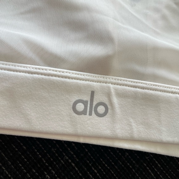 Alo Yoga Catch The Vibe Bra Ivory - Picture 7 of 9